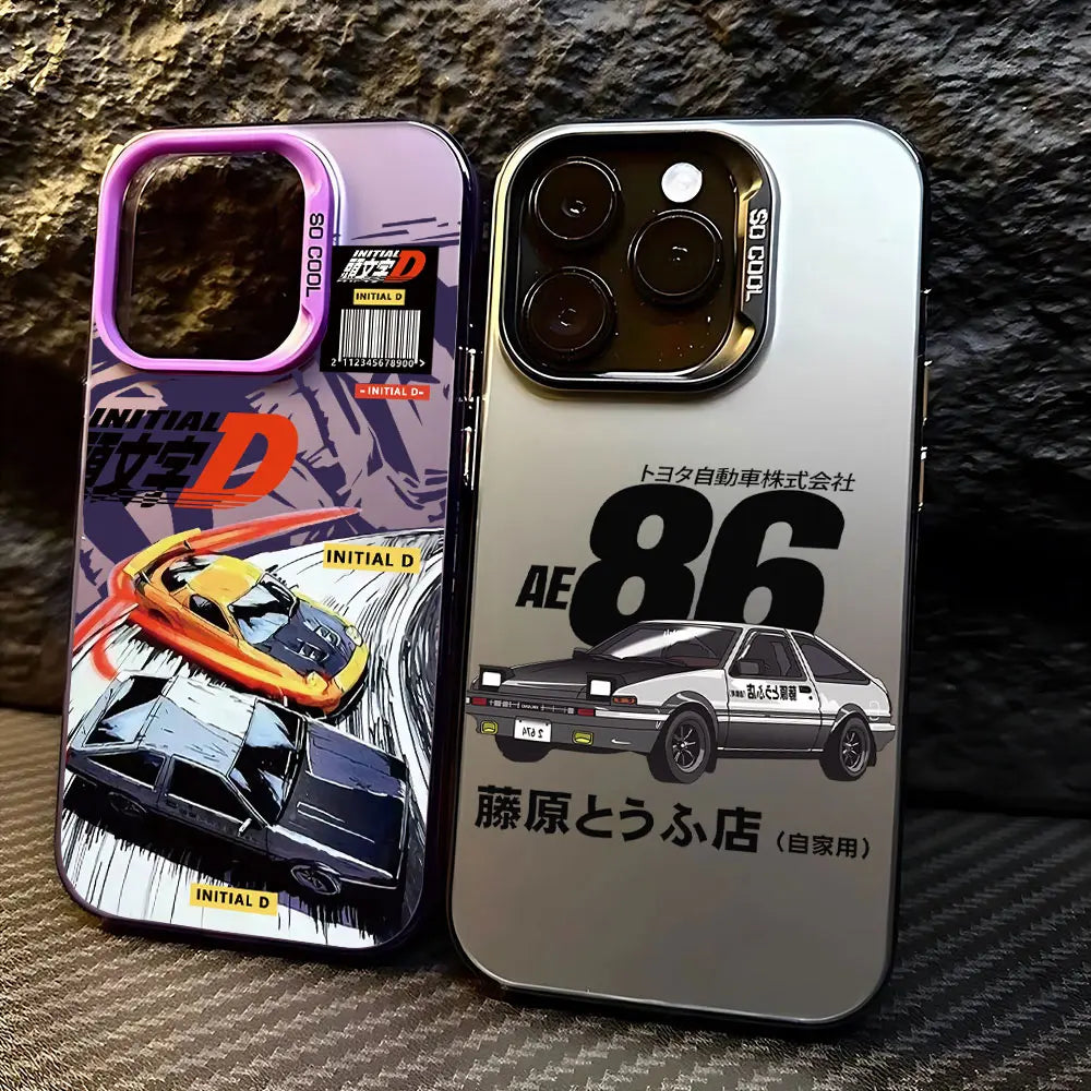 Initial D AE86 Tempered Glass Drift Phone Case