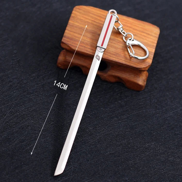 Naruto Keychain Kunai Shuriken Konoha Ninja Pendant - Tokyowai