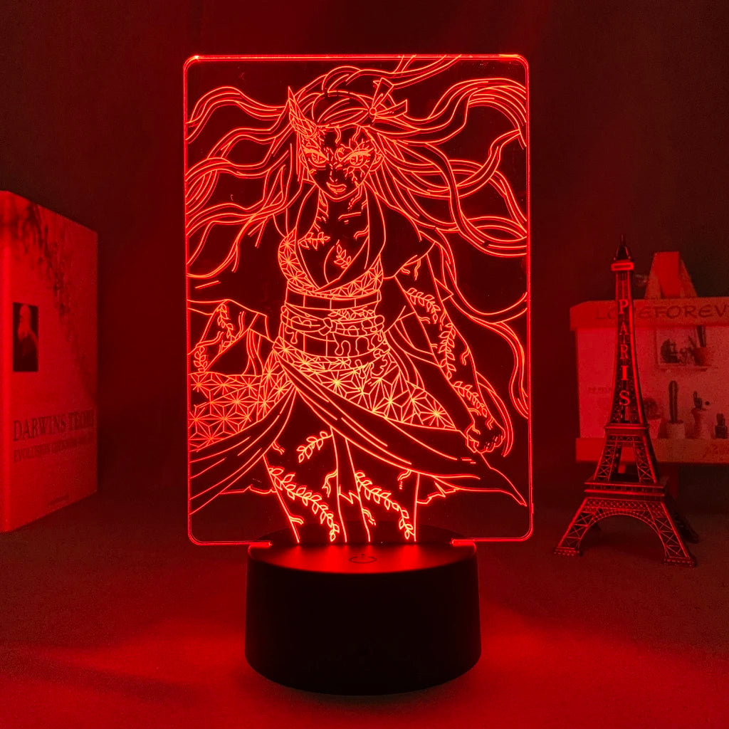 Demon Slayer LED Night Light Collection – 16-Color Anime Acrylic Lamps (37 Variants)