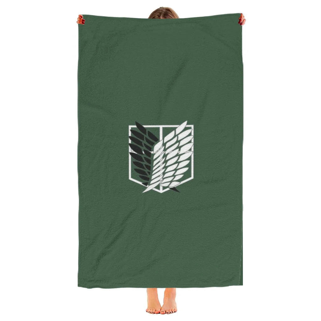 Attack on Titan Microfiber Beach Towel – Quick Dry and Sandproof