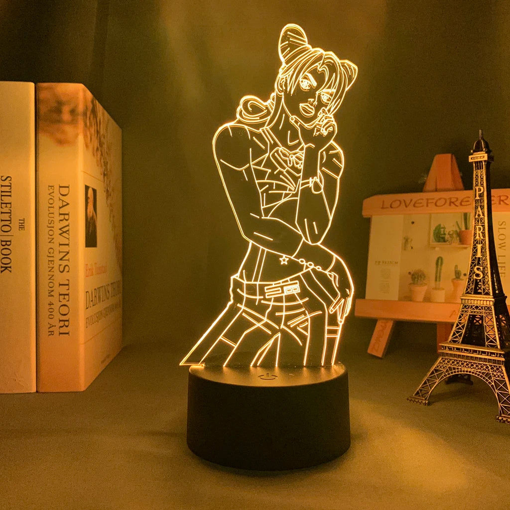 Jotaro Kujo 3D LED Night Light – JoJo’s Bizarre Adventure Edition