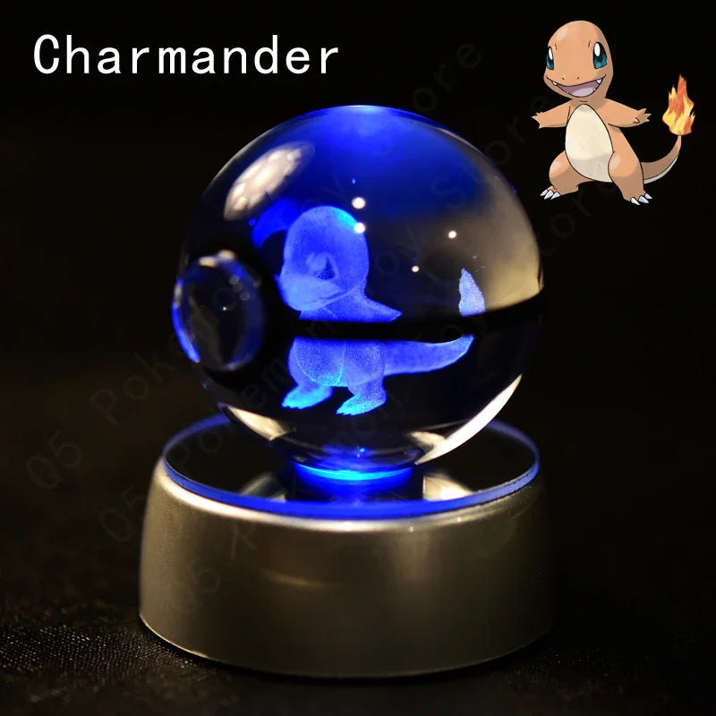 Pokémon 3D LED Crystal Ball Night Light