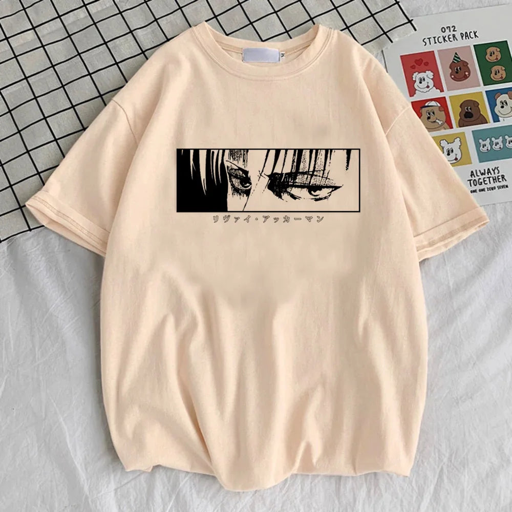 Attack on Titan Beige Graphic T-Shirt Collection