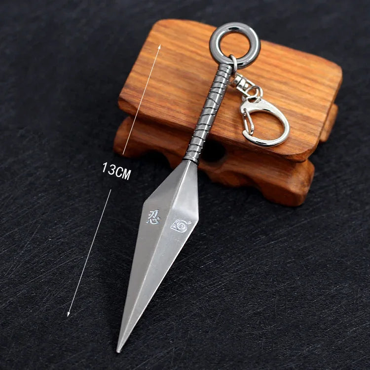 Naruto Keychain Kunai Shuriken Konoha Ninja Pendant - Tokyowai
