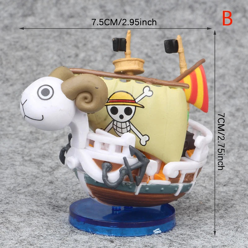 One Piece Miniature Ship Models – Bandai-Style Display Figurines