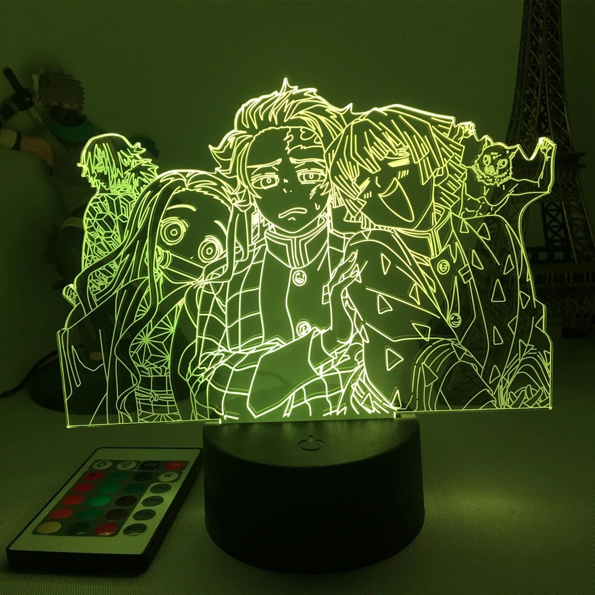 Demon Slayer LED Night Light Collection – 16-Color Anime Acrylic Lamps (37 Variants)