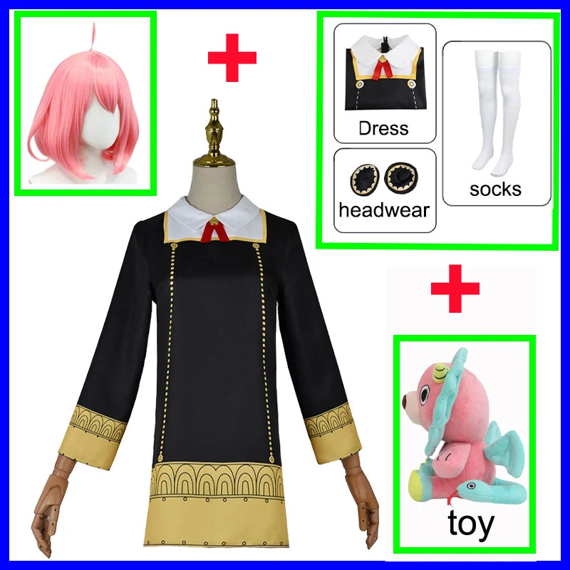 Spy x Family Anya Forger Cosplay Dress Set