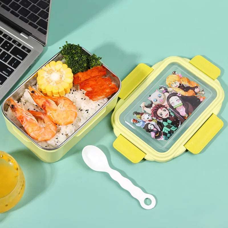 Demon Slayer Stainless Steel Bento Lunch Box - Leakproof & Insulated - Tokyowai