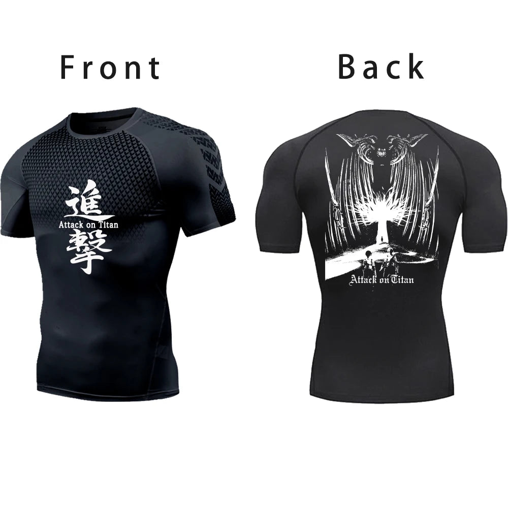 Attack on Titan Compression Gym Shirt - Tokyowai