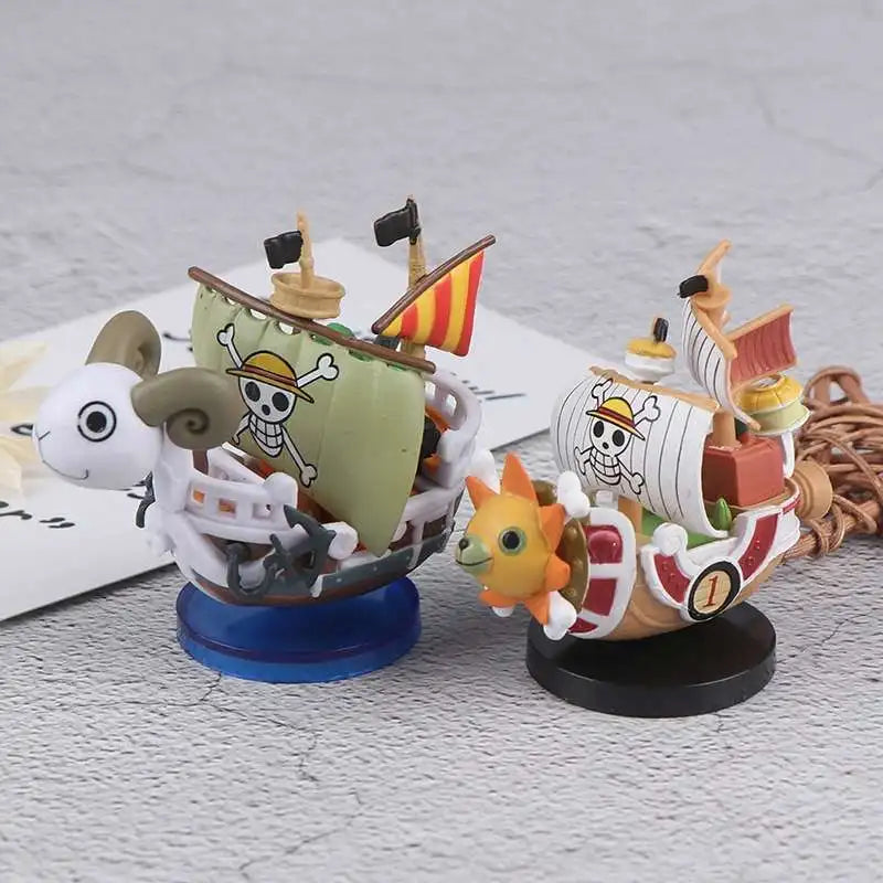 One Piece Miniature Ship Models – Bandai-Style Display Figurines