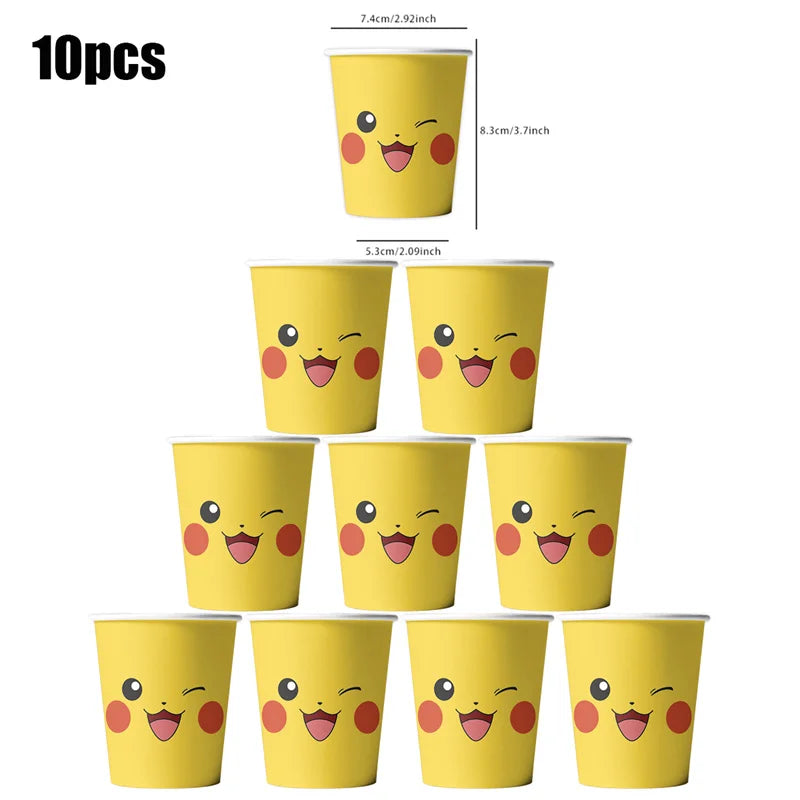 Pokémon Birthday Party Mega Set – 100+ Piece Complete Decoration & Tableware Bundle