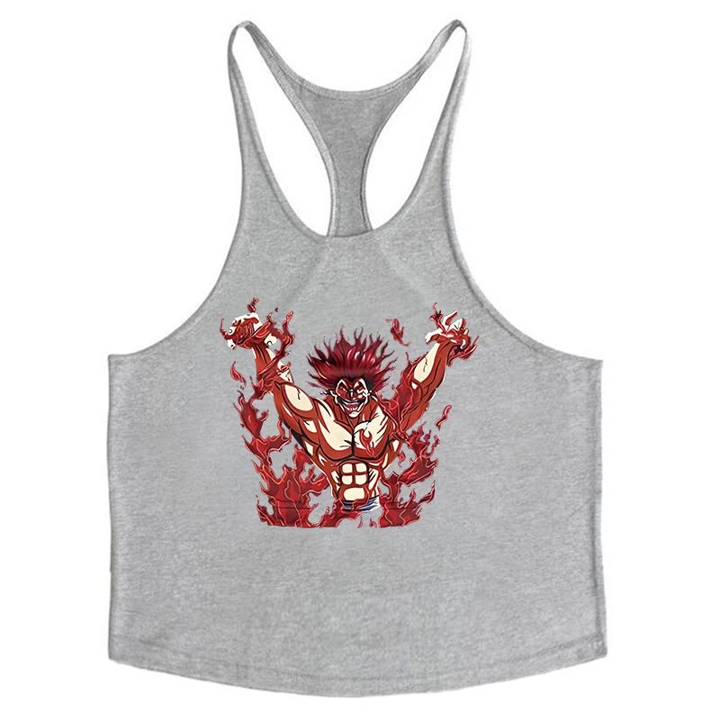 Anime Baki Stringer Tank Top for Men - Tokyowai