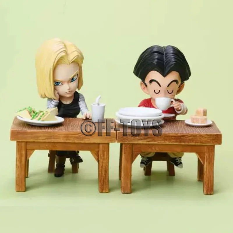 Dragon Ball Family Feast Mini Figure Set – Seated Dining Diorama Collection