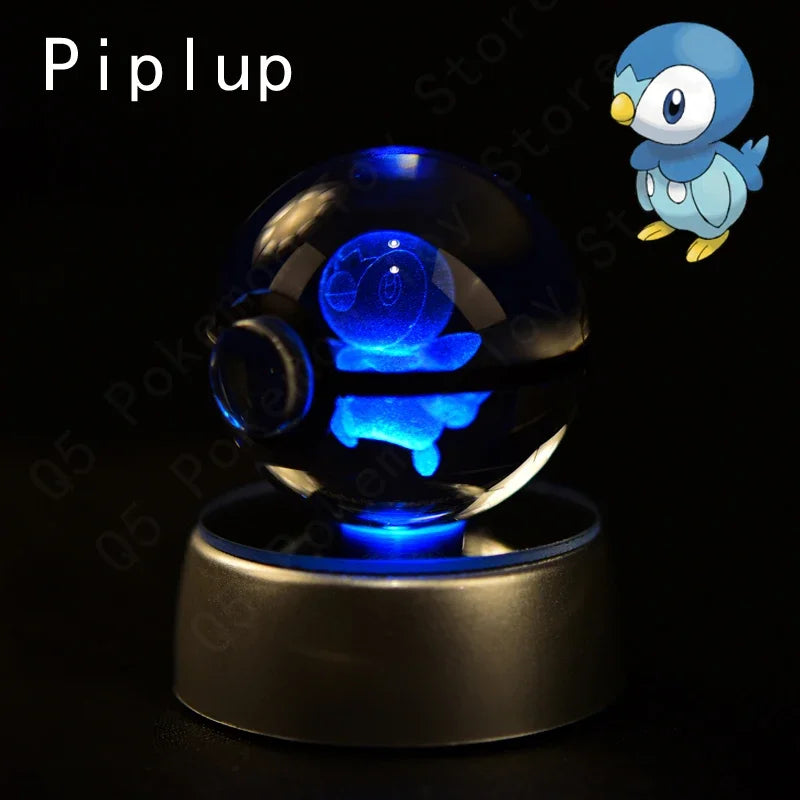 Pokémon 3D LED Crystal Ball Night Light