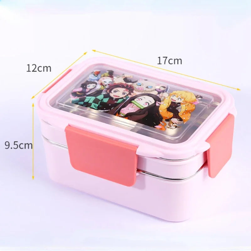 Demon Slayer Stainless Steel Bento Lunch Box - Leakproof & Insulated - Tokyowai