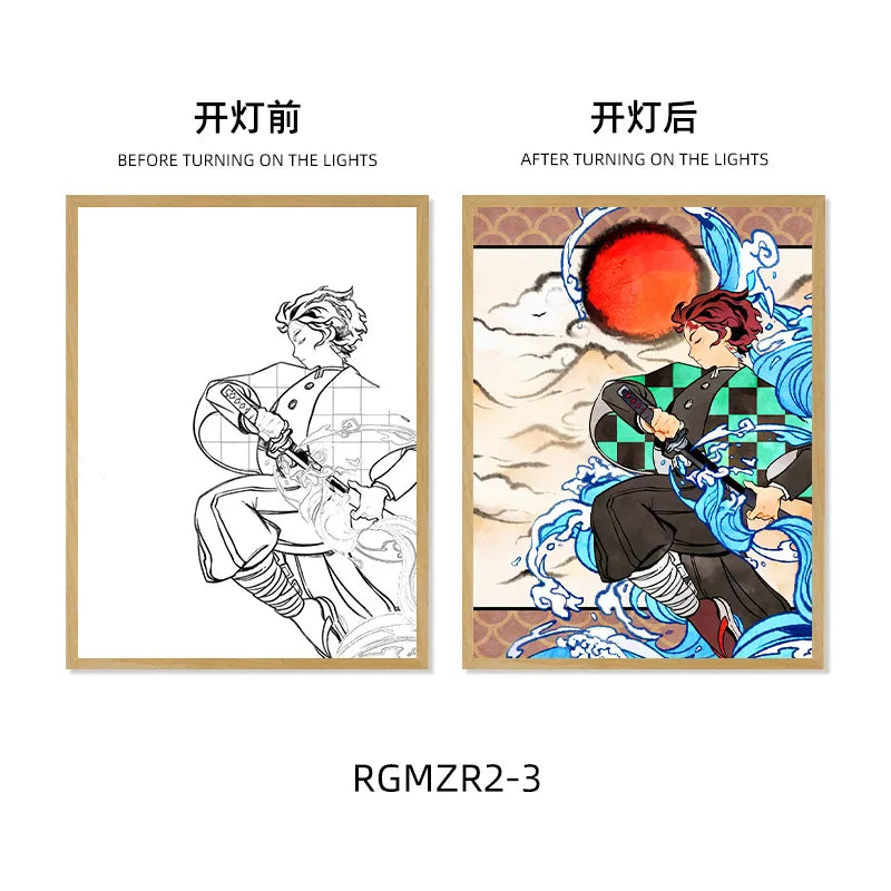 Demon Slayer Light-Up Art Frame - Tokyowai