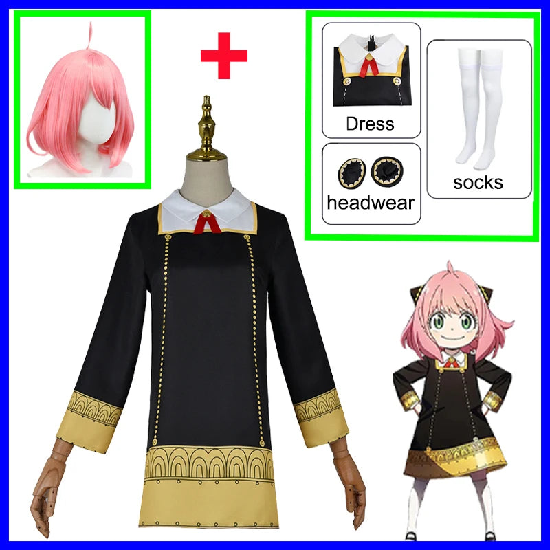Spy x Family Anya Forger Cosplay Dress Set
