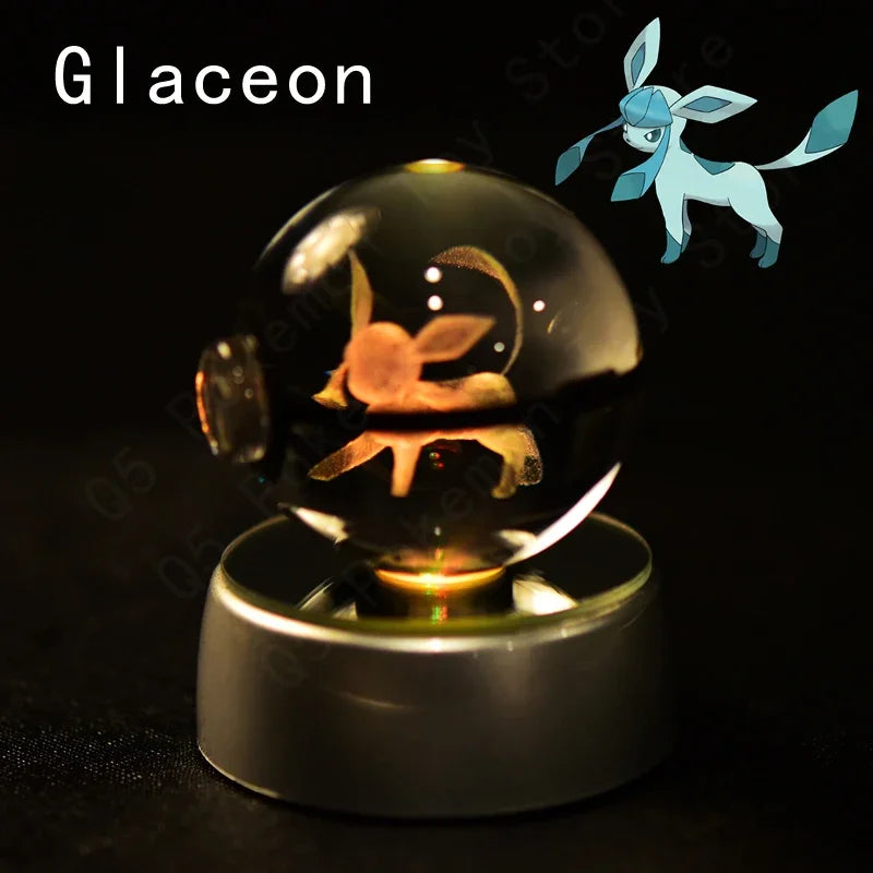 Pokémon 3D LED Crystal Ball Night Light