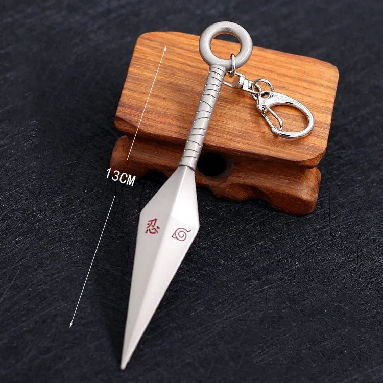 Naruto Keychain Kunai Shuriken Konoha Ninja Pendant - Tokyowai