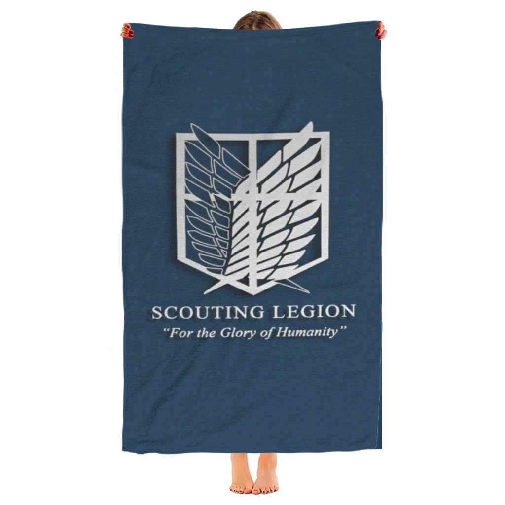 Attack on Titan Microfiber Beach Towel – Quick Dry and Sandproof