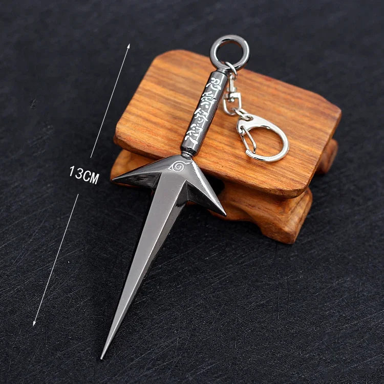 Naruto Keychain Kunai Shuriken Konoha Ninja Pendant - Tokyowai
