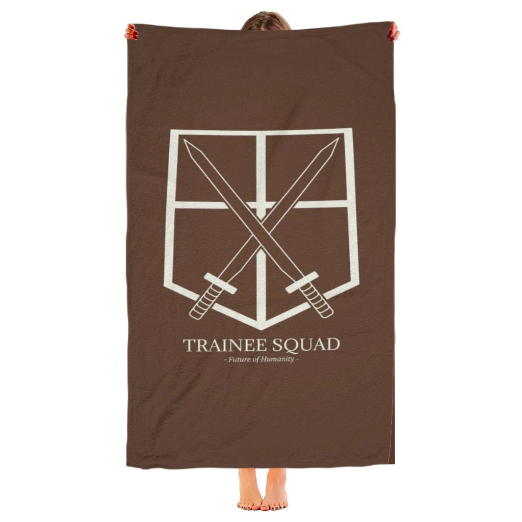 Attack on Titan Microfiber Beach Towel – Quick Dry and Sandproof