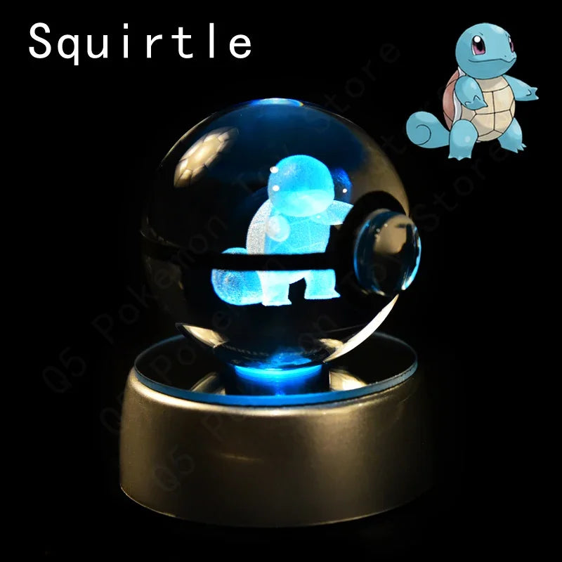 Pokémon 3D LED Crystal Ball Night Light