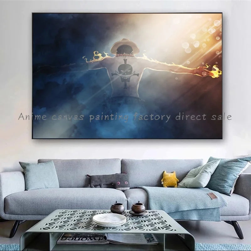 One Piece Monkey Poster Canvas Painting - Tokyowai