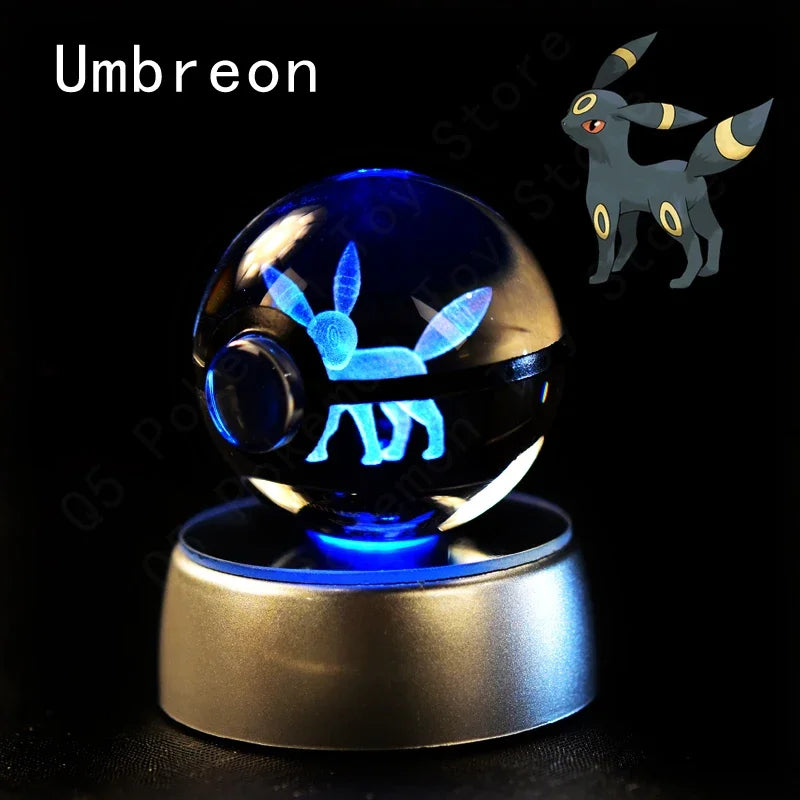 Pokémon 3D LED Crystal Ball Night Light