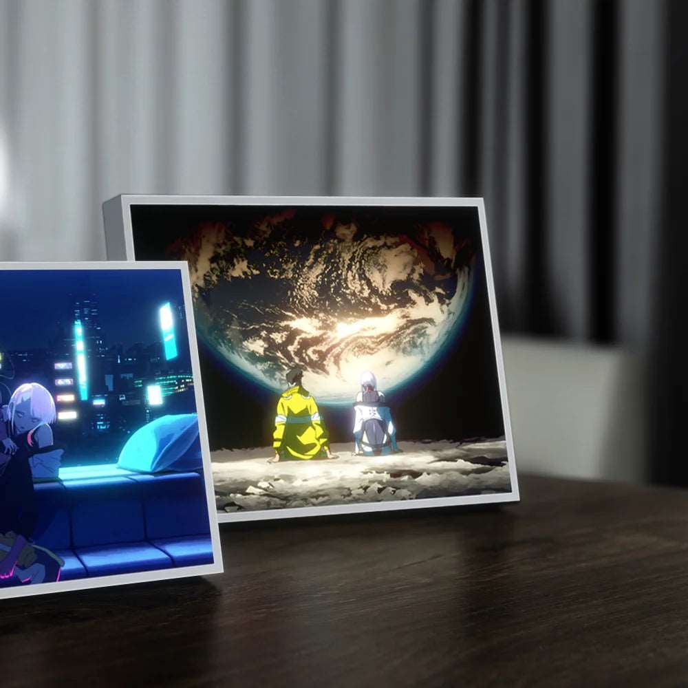 Cyberpunk Edgerunners LED Art Frames – Immersive Backlit Decor with Customizable Lighting - Tokyowai