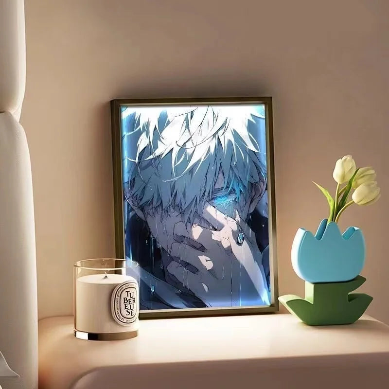 Jujutsu Kaisen LED Light Art Frame - Transforming Glow-in-the-Dark Art Piece - Tokyowai