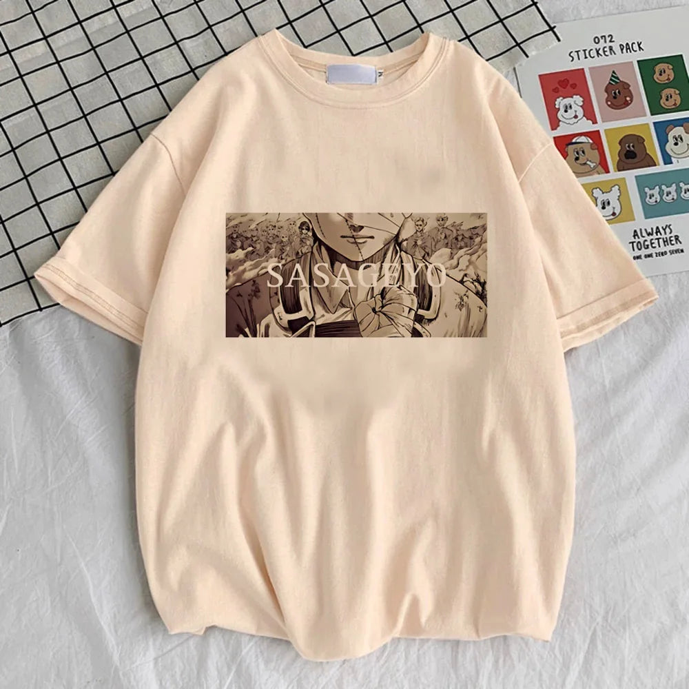 Attack on Titan Beige Graphic T-Shirt Collection