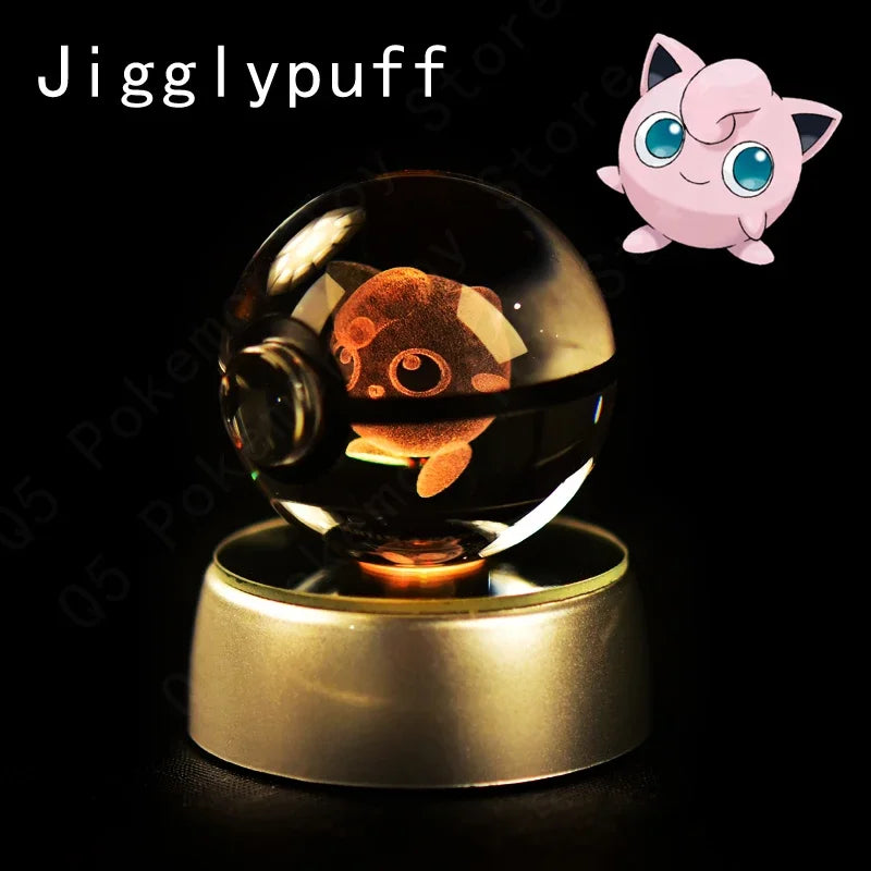 Pokémon 3D LED Crystal Ball Night Light