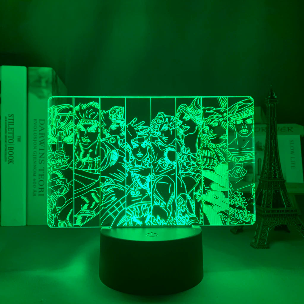 Jotaro Kujo 3D LED Night Light – JoJo’s Bizarre Adventure Edition