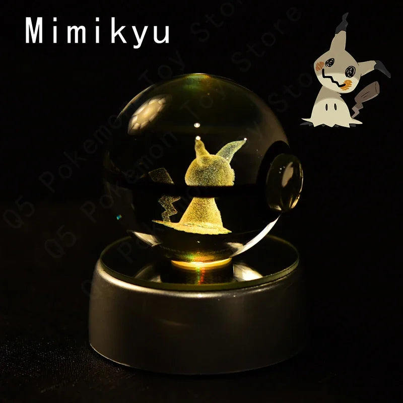 Pokémon 3D LED Crystal Ball Night Light
