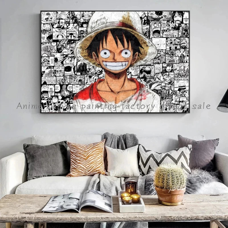 One Piece Monkey Poster Canvas Painting - Tokyowai