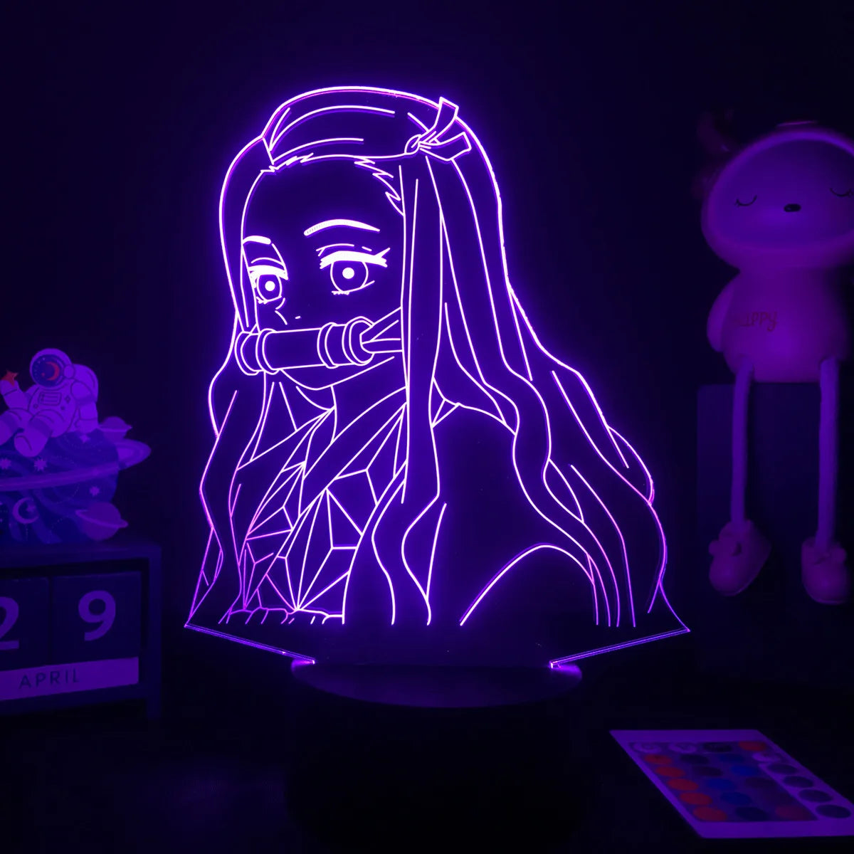 Demon Slayer LED Night Light Collection – 16-Color Anime Acrylic Lamps (37 Variants)