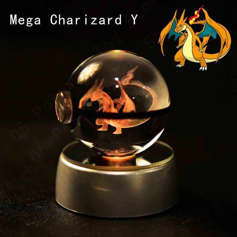 Pokémon 3D LED Crystal Ball Night Light