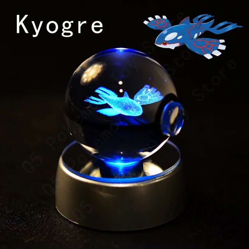 Pokémon 3D LED Crystal Ball Night Light