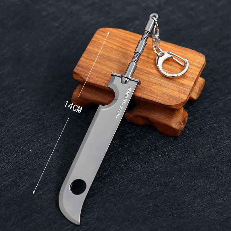 Naruto Keychain Kunai Shuriken Konoha Ninja Pendant - Tokyowai