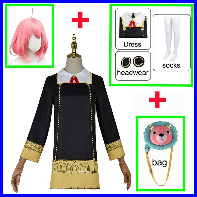 Spy x Family Anya Forger Cosplay Dress Set