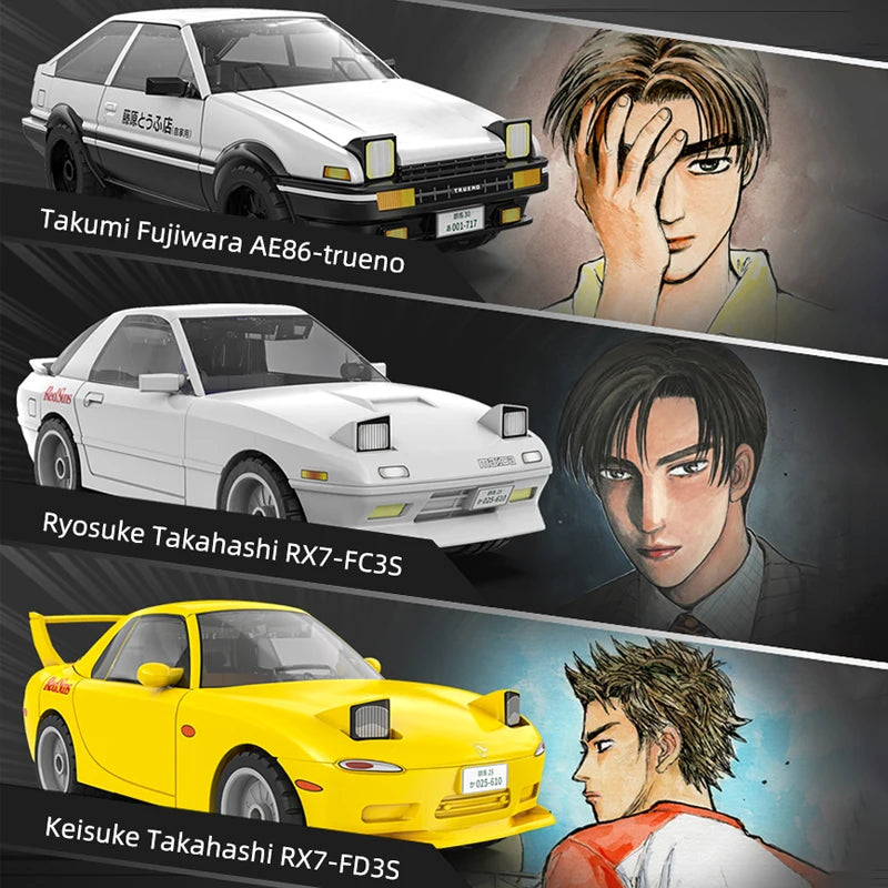 Initial D Cada Building Block Cars