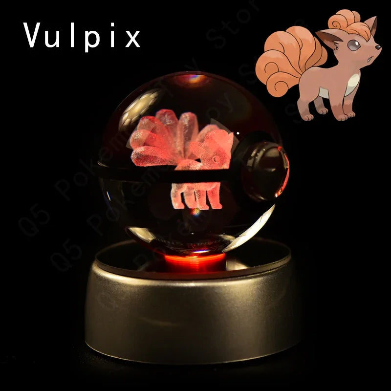 Pokémon 3D LED Crystal Ball Night Light