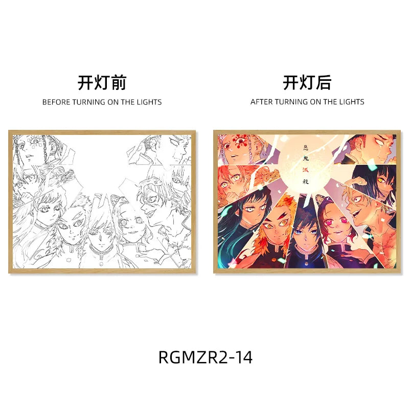 Demon Slayer Light-Up Art Frame - Tokyowai
