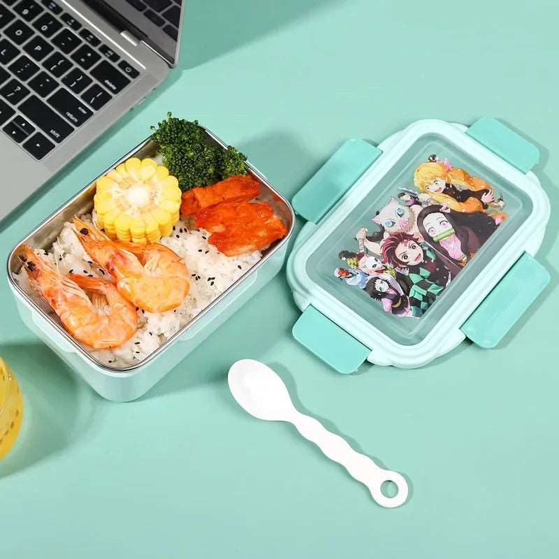 Demon Slayer Stainless Steel Bento Lunch Box - Leakproof & Insulated - Tokyowai