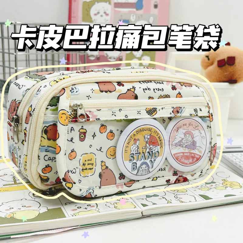 Hatsune Miku Multi-Pocket Anime Themed Pencil Case - Tokyowai