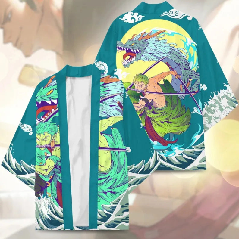 One Piece Anime Kimono Robes – Lightweight Summer Yukata Jacket
