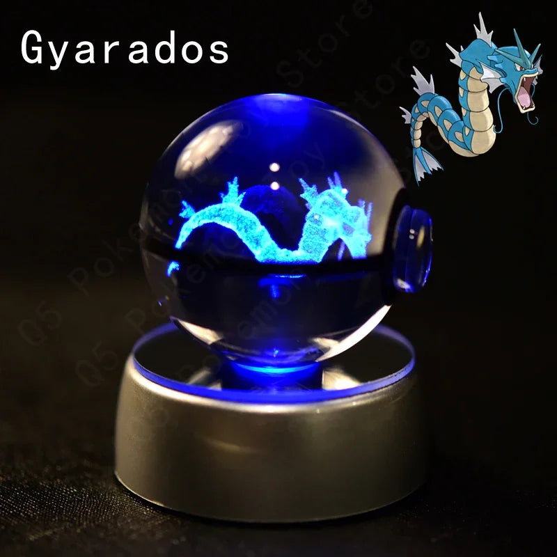 Pokémon 3D LED Crystal Ball Night Light