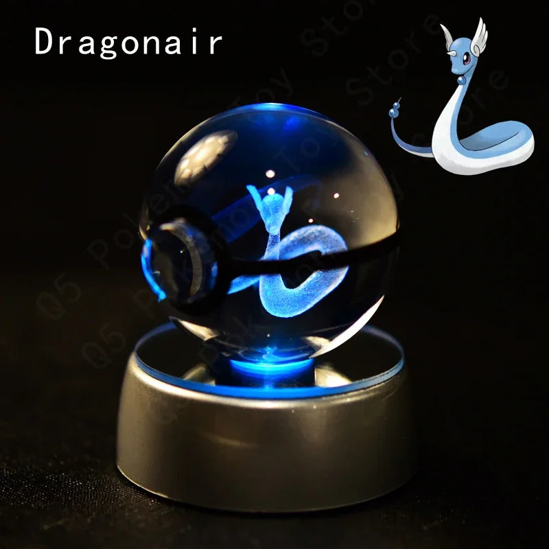 Pokémon 3D LED Crystal Ball Night Light