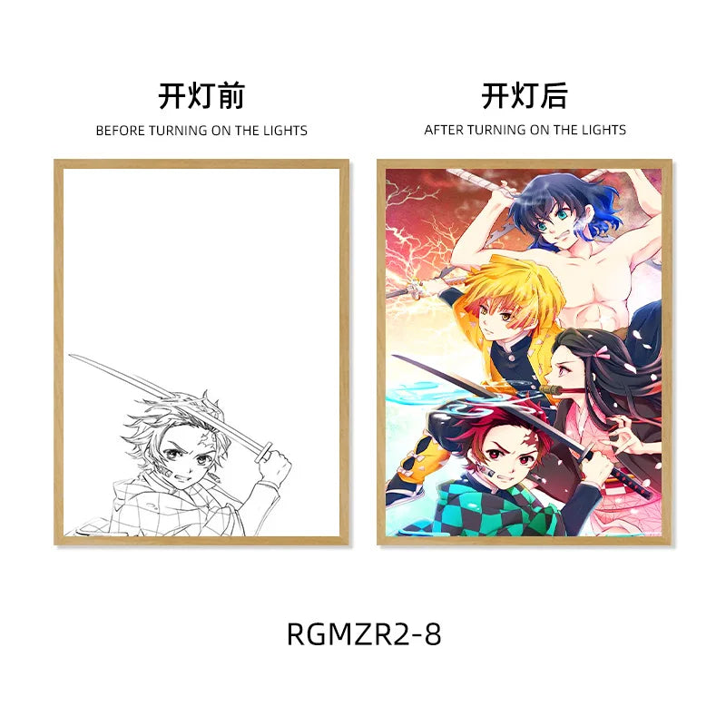 Demon Slayer Light-Up Art Frame - Tokyowai